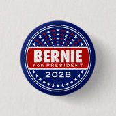Bernie Sanders Präsident 2028 Button (Vorderseite)