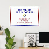 Bernie Sanders Präsident USA V2 Poster (Heimbüro)