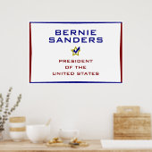 Bernie Sanders Präsident USA V2 Poster (Küche)