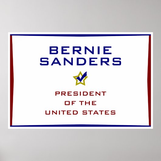 Bernie Sanders Präsident USA V2 Poster (Vorne)