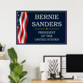 Bernie Sanders Präsident V3 Poster (Heimbüro)