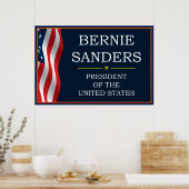 Bernie Sanders Präsident V3 Poster (Küche)