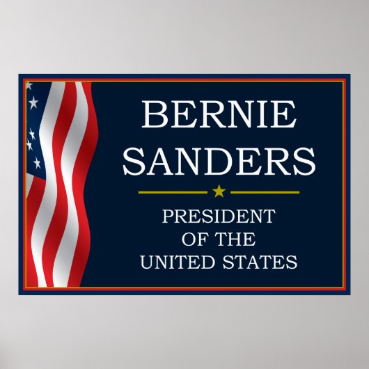 Bernie Sanders Präsident V3 Poster (Vorne)