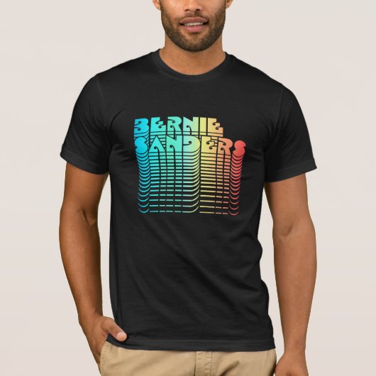 Bernie Sanders Retro 70er 80er T-Shirt (Vorderseite)