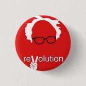 Bernie Sanders Revolution 2016 Button (Vorderseite)