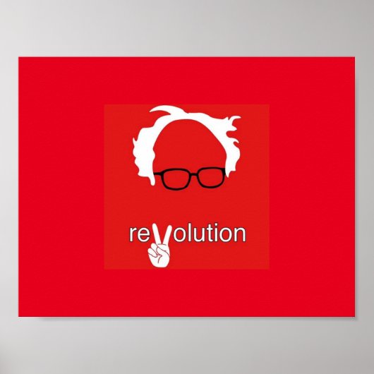 Bernie Sanders Revolution Poster (Vorne)