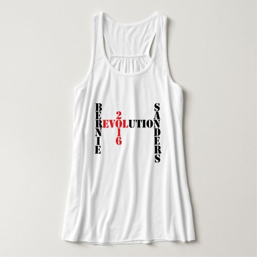 Bernie Sanders Revolution Tank Top (Design Vorderseite)