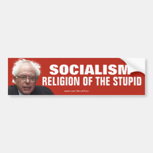 Bernie Sanders - Sozialistische Religion der Dumme Autoaufkleber