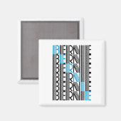 BERNIE sanders text Magnet (Vorderseite/Rückseite)