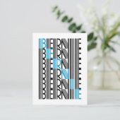 BERNIE sanders text Postkarte (Stehend Vorderseite)