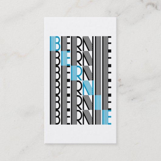 BERNIE sanders text Visitenkarte (Vorderseite)