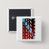 BERNIE sanders textBern Button (Vorne & Hinten)