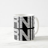 BERNIE sanders textStacks Kaffeetasse (VorderseiteRechts)