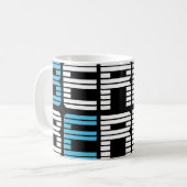 BERNIE sanders textStacks Kaffeetasse (Vorderseite Links)