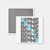 BERNIE sanders textStacks Magnet (Vorderseite/Rückseite)