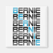 BERNIE sanders textStacks Magnet (Vorne)