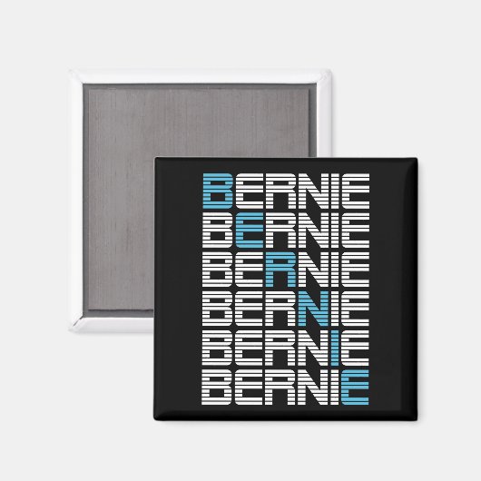 BERNIE sanders textStacks Magnet (Vorderseite/Rückseite)