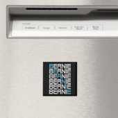BERNIE sanders textStacks Magnet (In Situ (Geschirrspüler))
