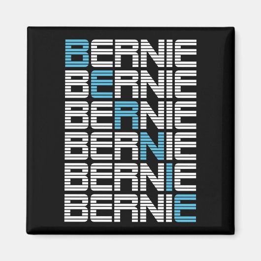 BERNIE sanders textStacks Magnet (Vorne)