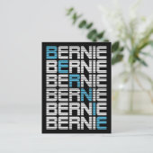 BERNIE sanders textStacks Postkarte (Stehend Vorderseite)