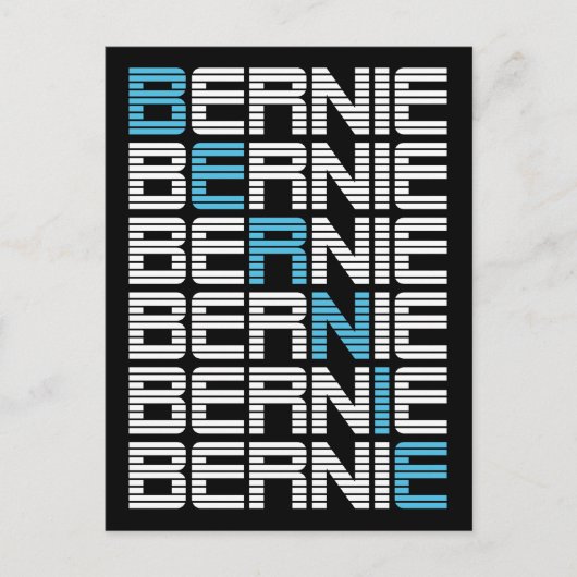 BERNIE sanders textStacks Postkarte (Vorderseite)