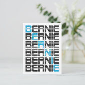 BERNIE sanders textStacks Postkarte (Stehend Vorderseite)