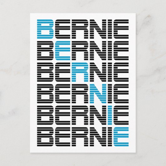 BERNIE sanders textStacks Postkarte (Vorderseite)