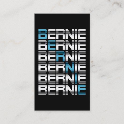 BERNIE sanders textStacks Visitenkarte (Vorderseite)
