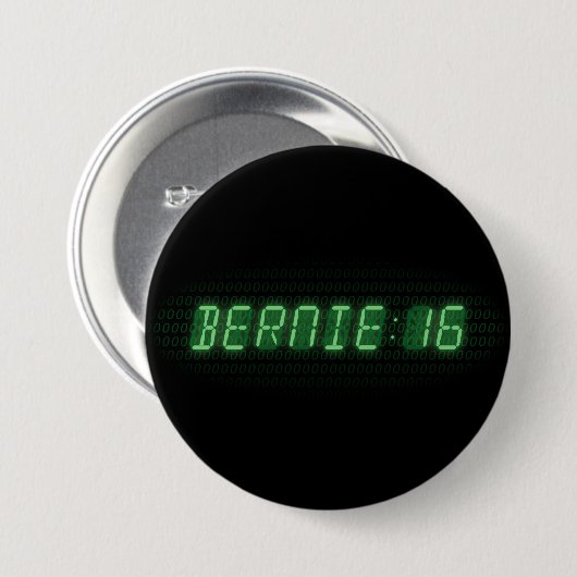 Bernie Sanders Uhr 2016 Button (Vorne & Hinten)