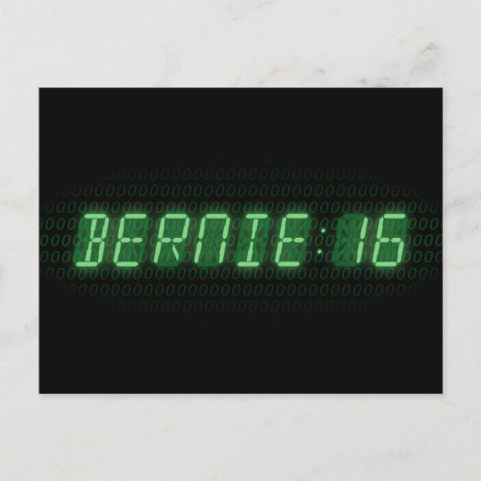 Bernie Sanders Uhr 2016 Postkarte (Vorderseite)