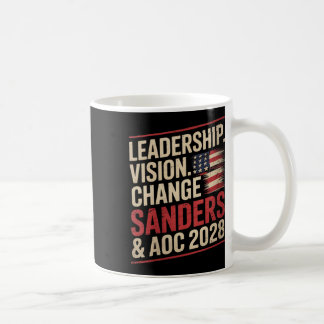 Bernie Sanders und Aoc 2028 für Präsident C Kaffeetasse