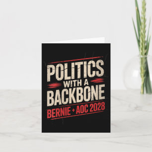 Bernie Sanders und Aoc 2028 für Präsident C Karte