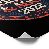 Bernie Sanders und Aoc 2028 für Präsident C Poster (Ecke)