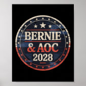 Bernie Sanders und Aoc 2028 für Präsident C Poster (Vorne)