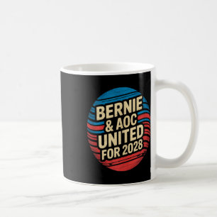 Bernie Sanders und Aoc 2028 für Präsidentschaftska Kaffeetasse