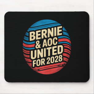 Bernie Sanders und Aoc 2028 für Präsidentschaftska Mousepad
