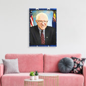 Bernie Sanders unterstützt Wall Art Leinwanddruck (Insitu (Wohnzimmer))