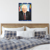 Bernie Sanders unterstützt Wall Art Leinwanddruck (Insitu (Schlafzimmer))