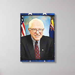 Bernie Sanders unterstützt Wall Art Leinwanddruck
