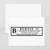 Bernie Sanders Warning Label (Vorne/Hinten)