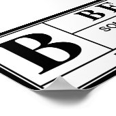 Bernie Sanders Warning Label Poster (Ecke)