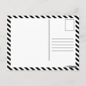 Bernie Sanders Warning Label Postkarte (Rückseite)