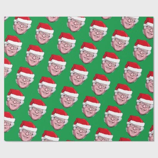 BERNIE SANDERS Weihnachten Geschenkpapier (Flach)