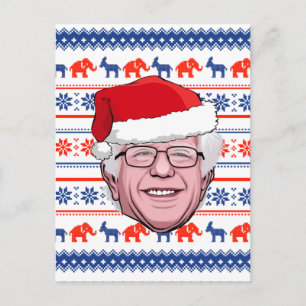 BERNIE SANDERS Weihnachten Postkarte