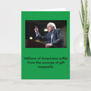 Bernie Sanders Weihnachtskarte Feiertagskarte