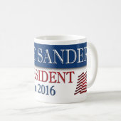 Bernie-Sandpapierschleifmaschine-Präsident 2016 Kaffeetasse (VorderseiteRechts)