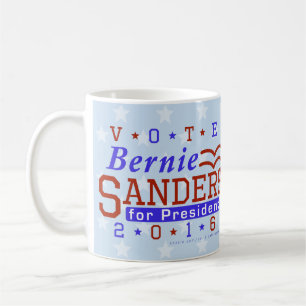 Bernie-Sandpapierschleifmaschine-Präsident Wahl Kaffeetasse