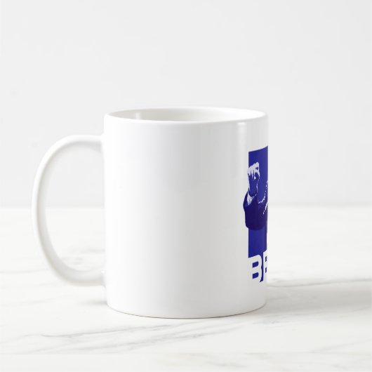 Bernie-Sandpapierschleifmaschine-Rede Kaffeetasse (Links)