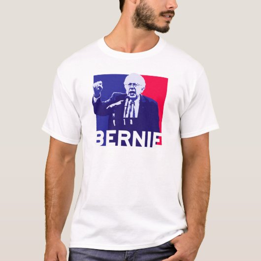 Bernie-Sandpapierschleifmaschine-Rede T-Shirt (Vorderseite)