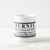 Bernie-Sandpapierschleifmaschine-Warnschild Kaffeetasse (Mittel)